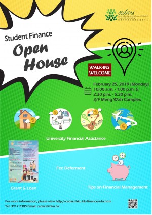 Student Travel Loan / Accommodation Loan - OPEN HOUSE (25 Feb)