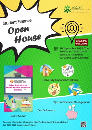 OPEN HOUSE for financial assistance