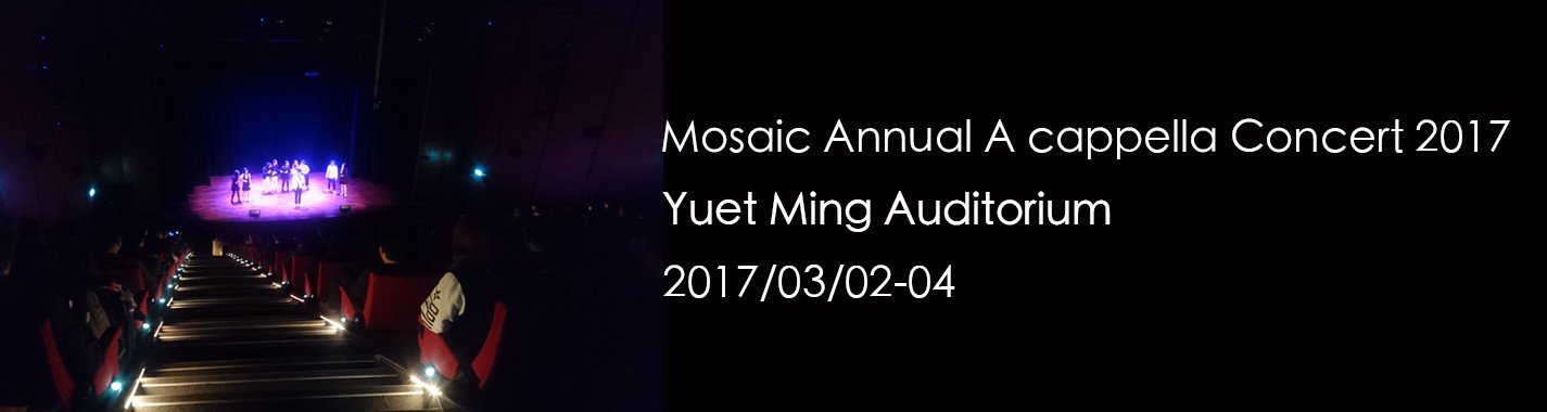 Mosaic Annual A cappella Concert 2017