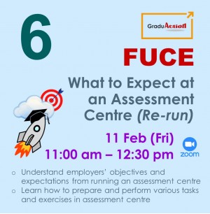 Fire Up your Career Engine (FUCE) – Zoom Seminar “What to Expect at an Assessment Centre (Re-run)”