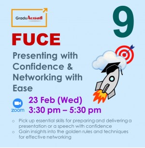 Fire Up your Career Engine (FUCE) – Zoom Workshop “Presenting with Confidence & Networking with Ease”
