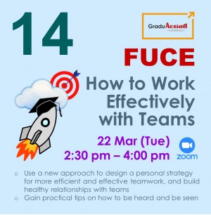 Fire Up your Career Engine (FUCE) – Zoom Workshop “How to Work Effectively with Teams”