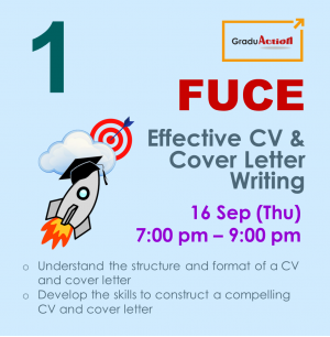 Fire Up your Career Engine (FUCE) – Zoom Workshop “Effective CV & Cover Letter Writing”
