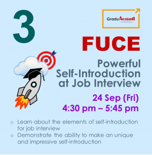 Fire Up your Career Engine (FUCE) – Zoom Workshop “Powerful Self-Introduction at Job Interview”
