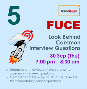 Fire Up your Career Engine (FUCE) – Zoom Workshop “Look Behind Common Interview Questions”