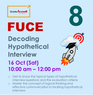 Fire Up your Career Engine (FUCE) – Zoom Workshop “Decoding Hypothetical Interview”