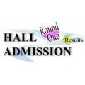 Hall Results (Round I)