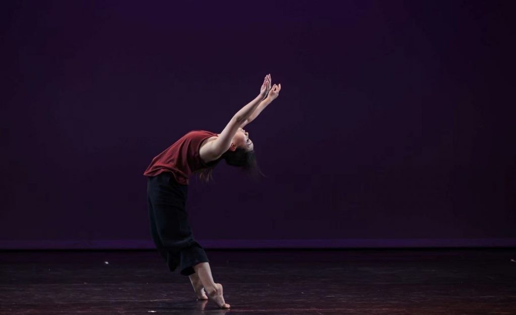 Christina’s dance movement on stage during the Dance World Cup 2021
