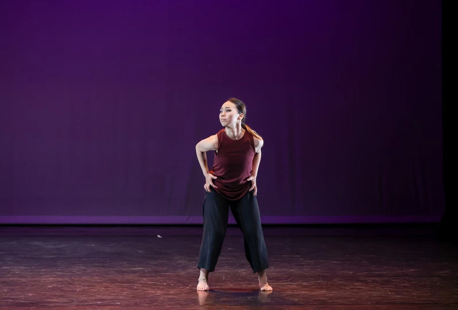 Christina’s dance movement on stage during the Dance World Cup 2021
