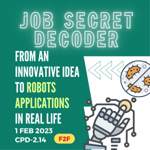 [F2F] Job Secret Decoder : From an Innovative Idea to Robots Applications in Real Life