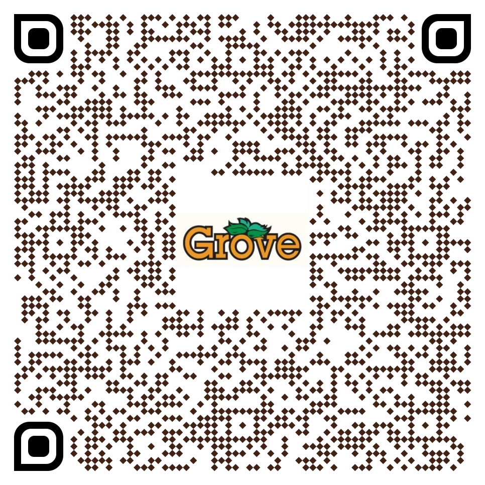 QR Code to place order at Grove