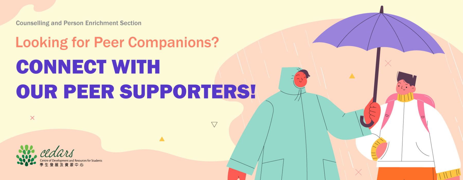 Connect with our peer supporters