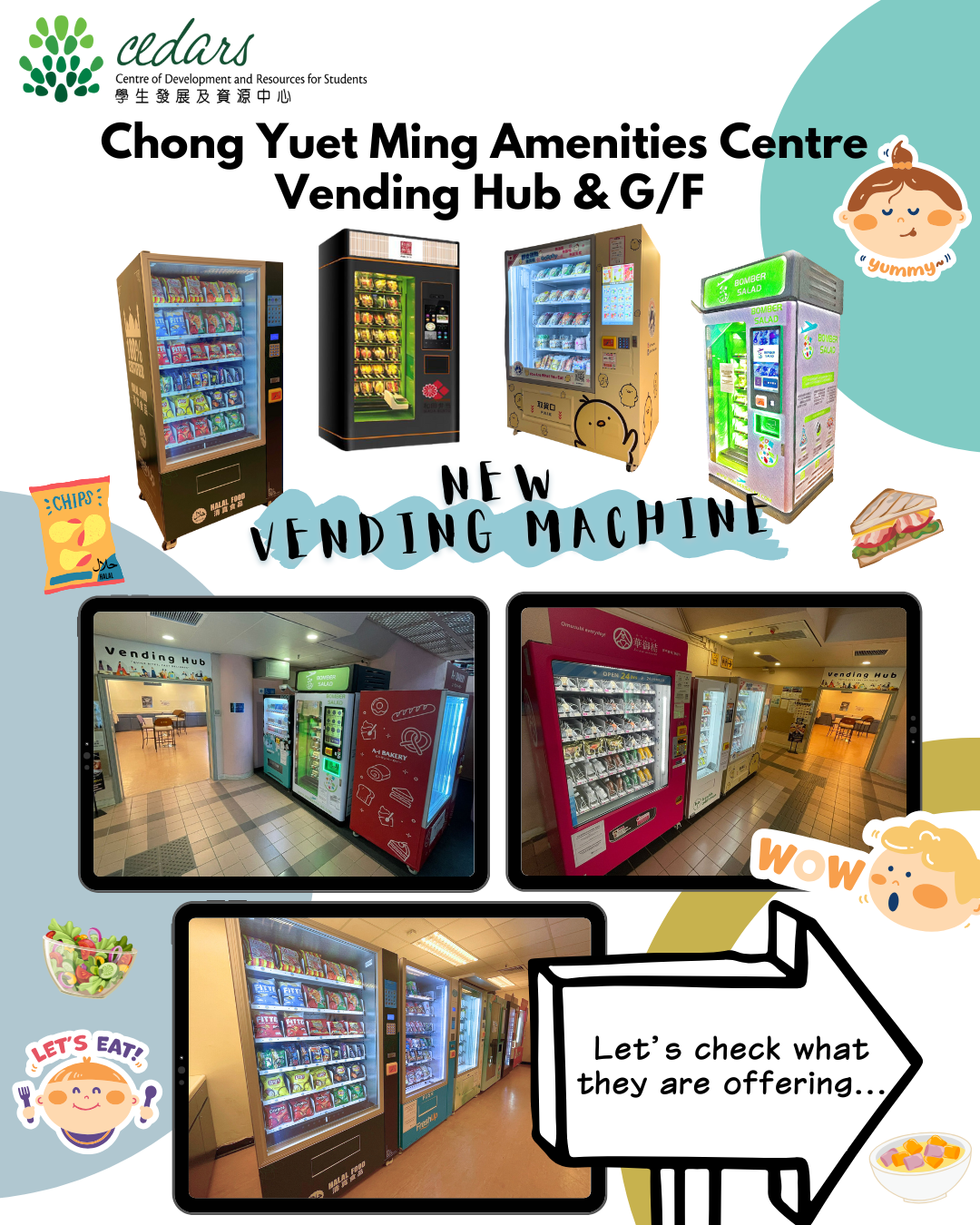 NEW vending machines is NOW available