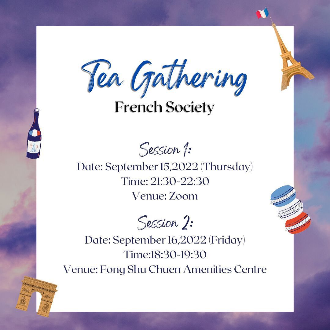 Poster of Tea Gathering on 15 and 16 September 2022.